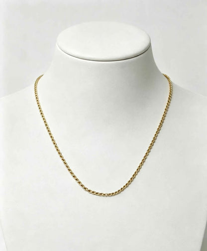 Oro cadena tejido torzal 10k 9.2g