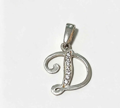 Plata Dije letra D .925 1.7g