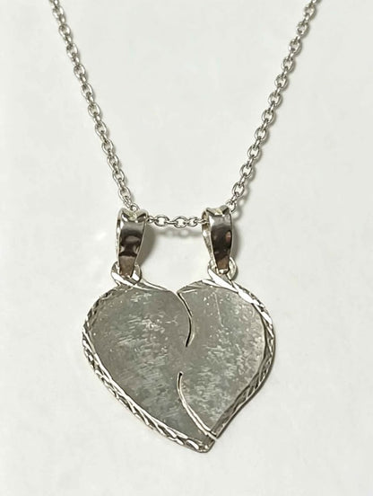 Plata dijes de corazón .925 2.2g