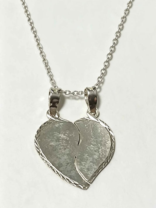 Plata dijes de corazón .925 2.2g