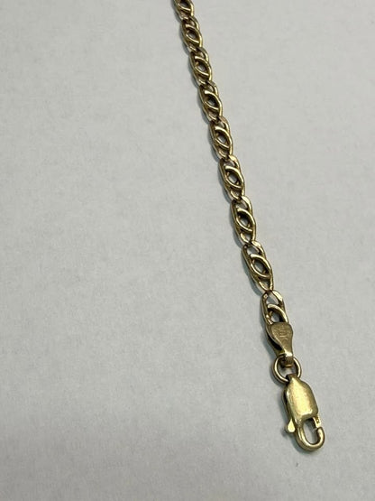 PULSERA HECHURA ESPECIAL EN ORO DE 10 K 18 CM 2.2 GR