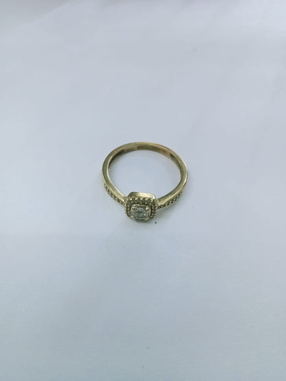 ✨ Anillo Solitario Oro 10k – Talla 6.5