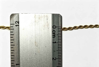 Oro cadena tejido torzal 10k 9.2g