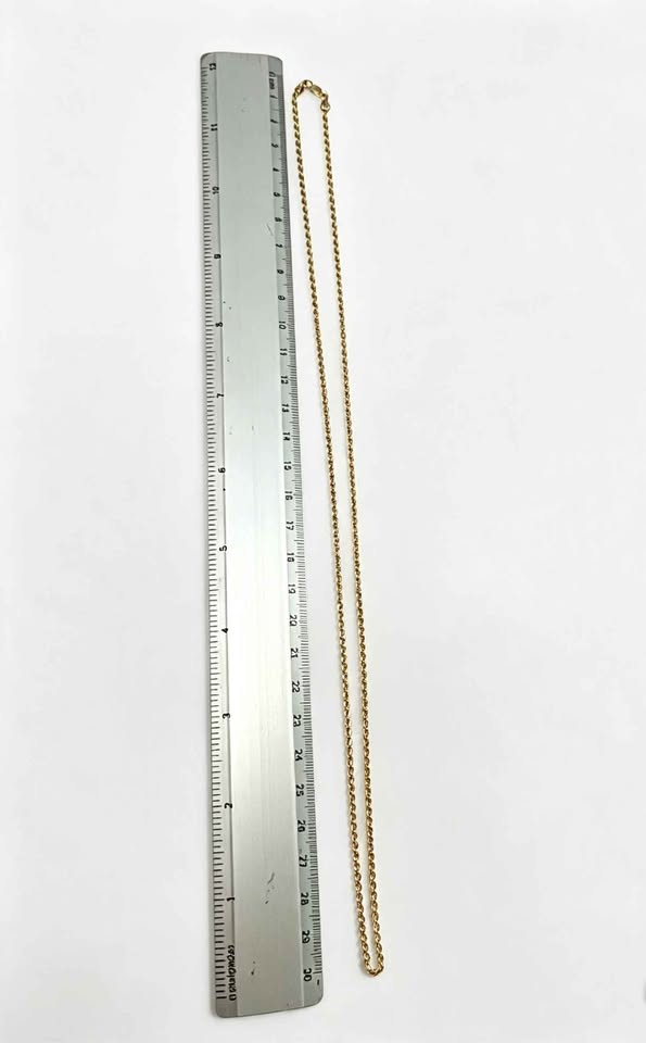 Oro cadena tejido torzal 10k 9.2g