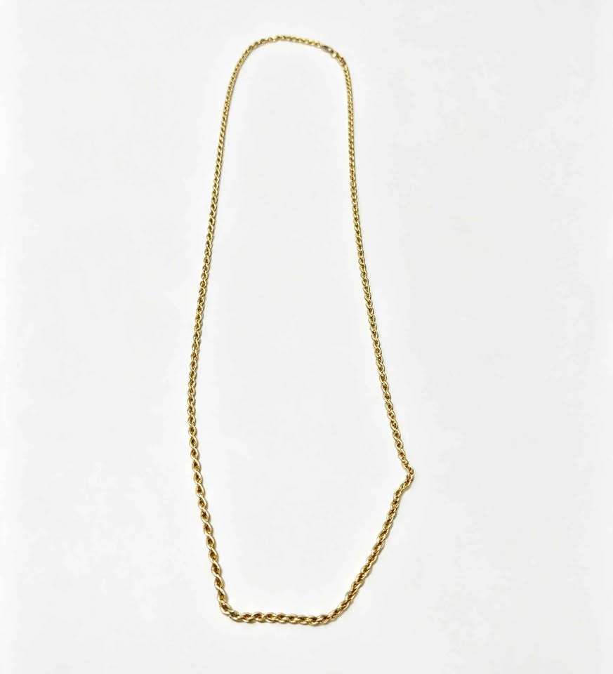Oro cadena tejido torzal 10k 9.2g