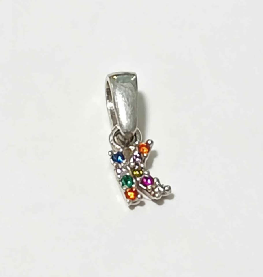 Plata Dije letra K .925 0.6g