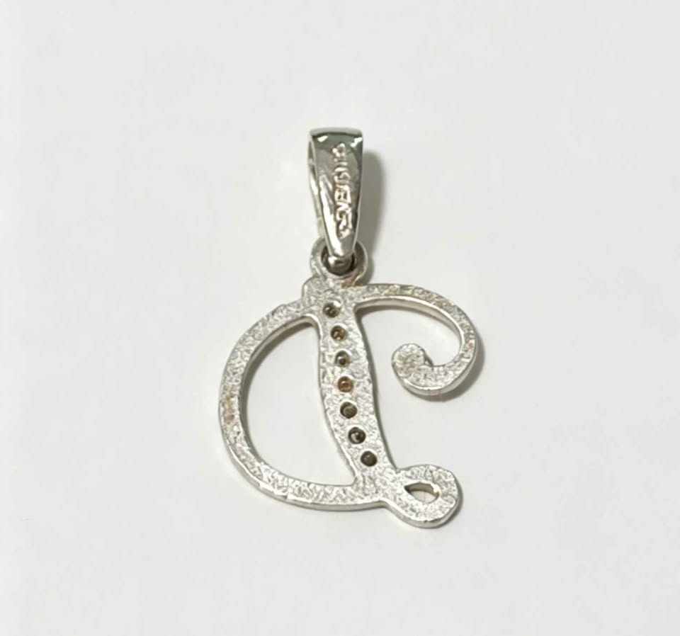 Plata Dije letra D .925 1.7g