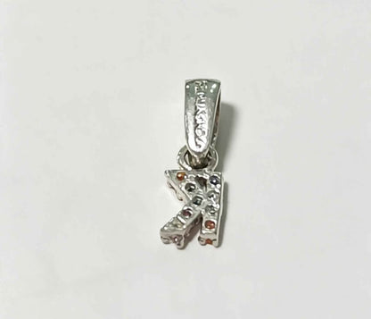Plata Dije letra K .925 0.6g