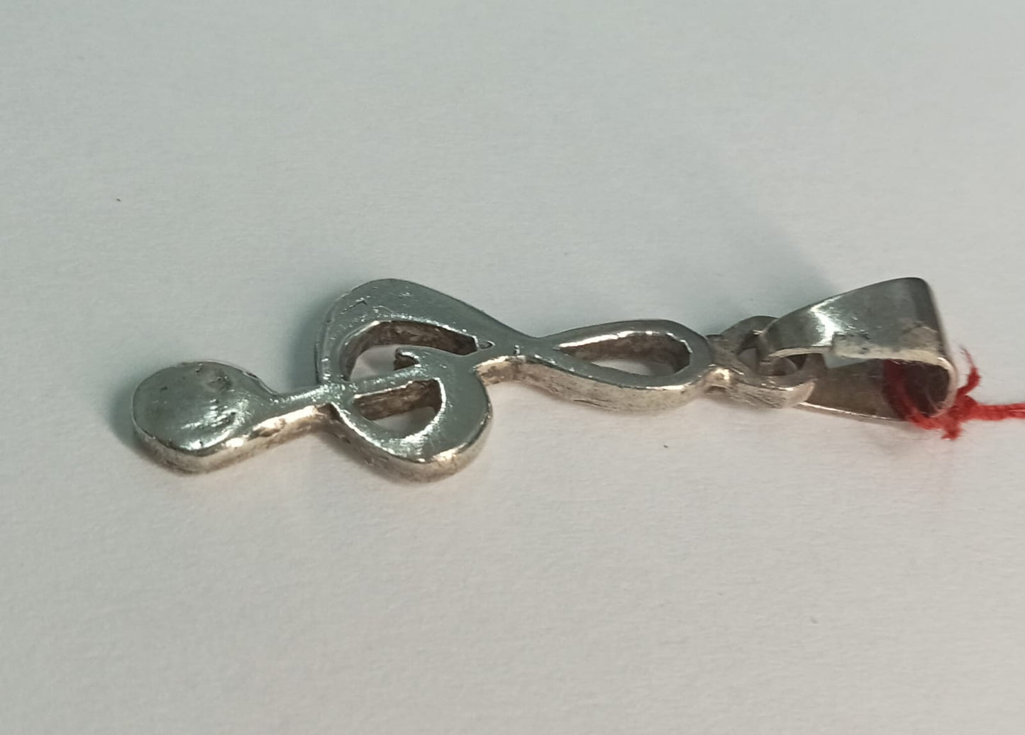 dije de plata -diseño nota musical