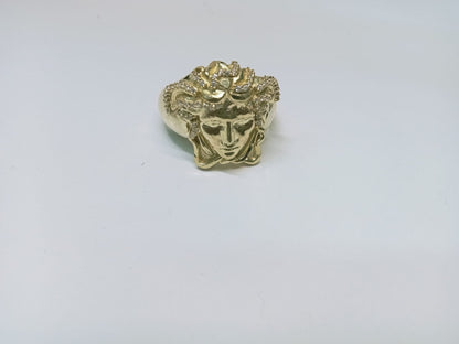 ✨ Anillo de Oro 08K Estilo Versace – Talla 13.5 ✨