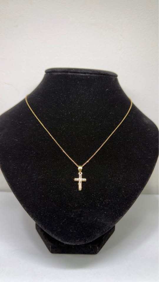 ✨ CADENA CON DIJE DE CRUZ ORO 10K✨
