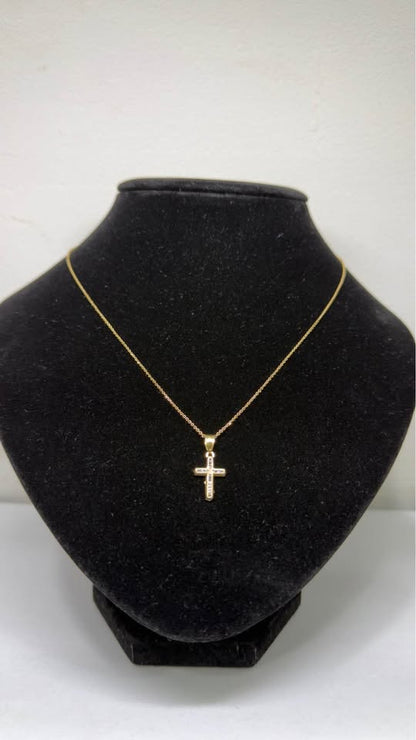 ✨ CADENA CON DIJE DE CRUZ ORO 10K✨