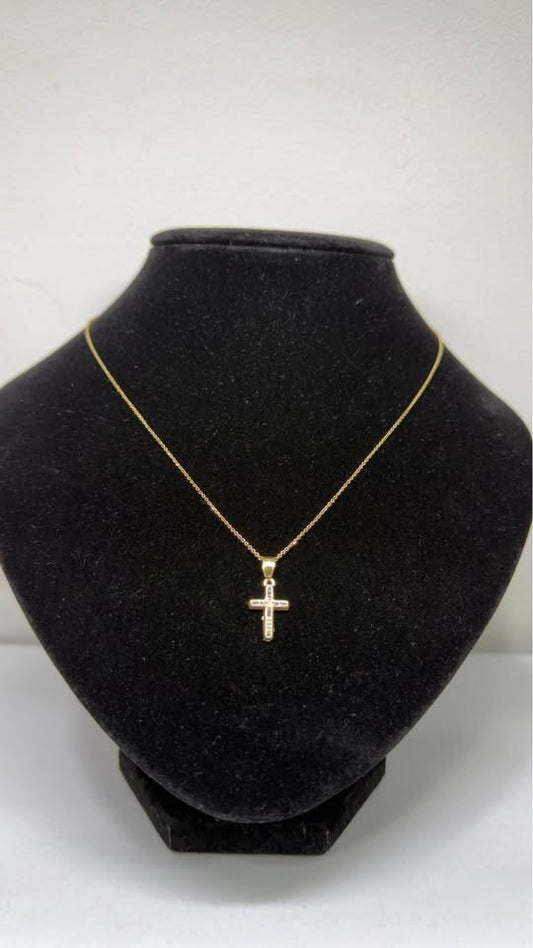 ✨ CADENA CON DIJE DE CRUZ ORO 10K✨