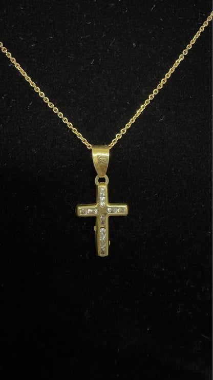 ✨ CADENA CON DIJE DE CRUZ ORO 10K✨