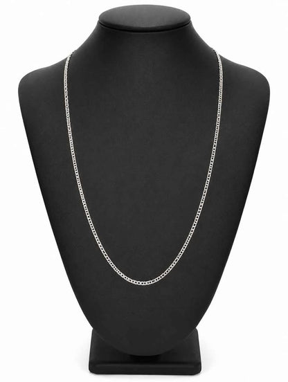 Plata cadena eslab t escalera .925 2.7g