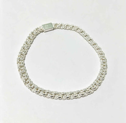 Plata Pulcera eslabón doble .925 8g