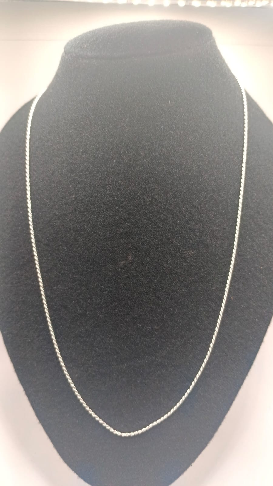 Cadena de PLATA 925 torzal peso 4.5gr, nuevo
