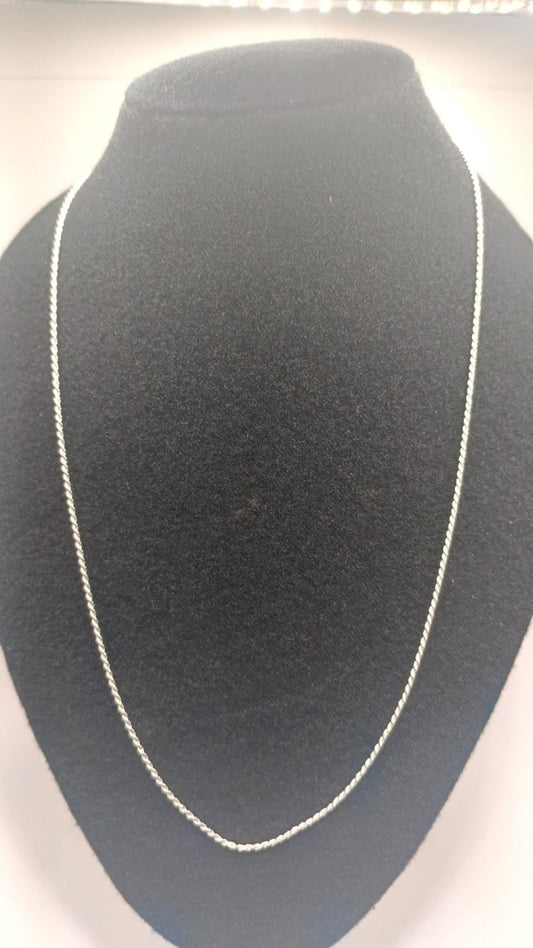 Cadena de PLATA 925 torzal peso 4.5gr, nuevo