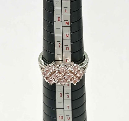 Oro anillo con piedritas .925 4.9g