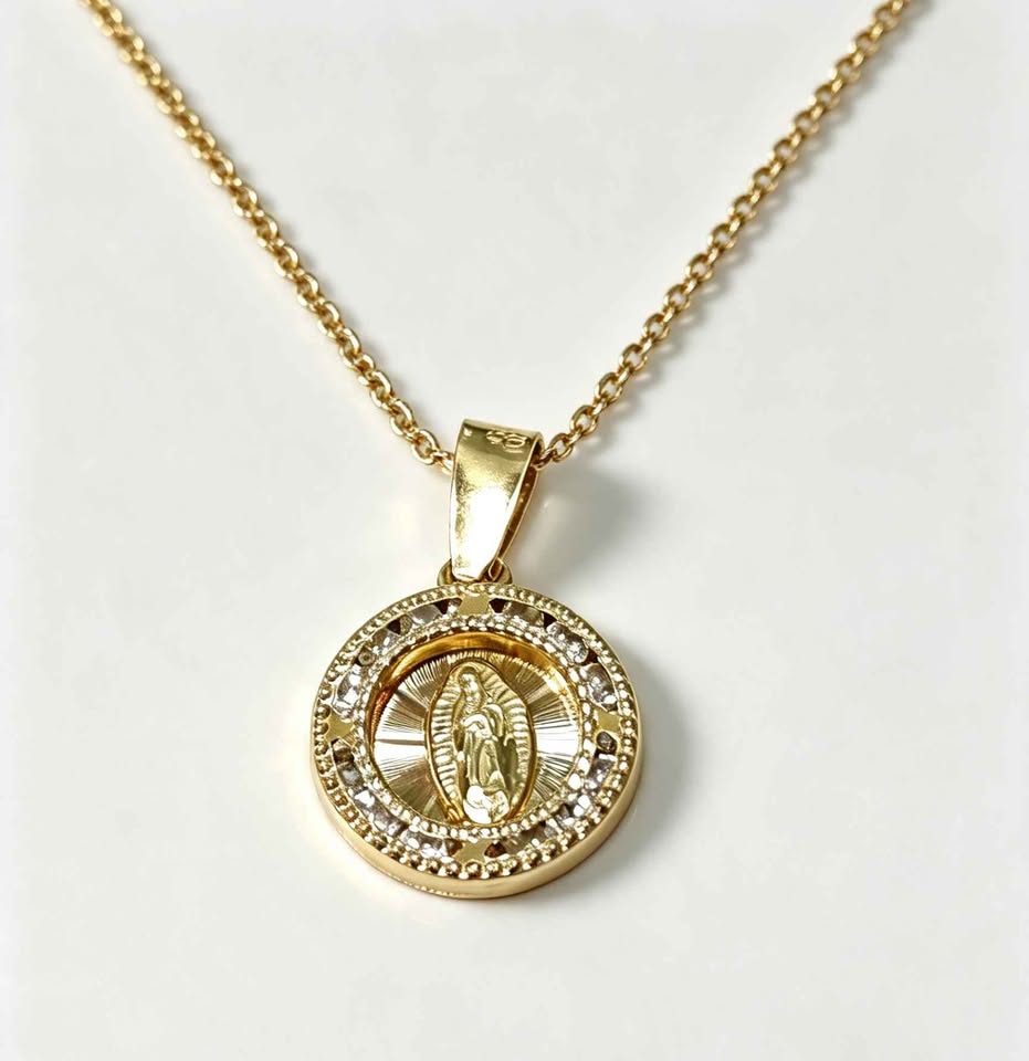 Oro dije religioso 10k 0.5g