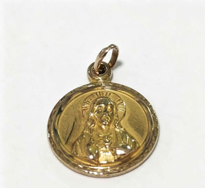 Oro dije Cristo 10k 1.3g