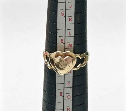 Oro anillo corazón 10k 1.3g