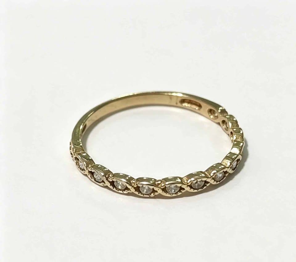 Oro anillo t argolla 10k 1.2g