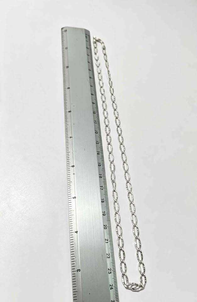 Plata cadena eslab 1x1 .925 9.1g