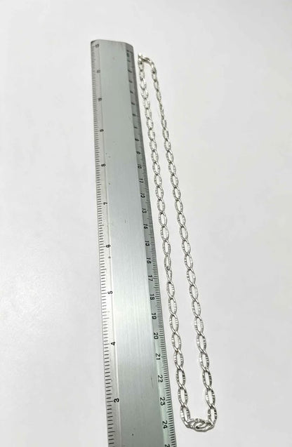 Plata cadena eslab 1x1 .925 9.1g