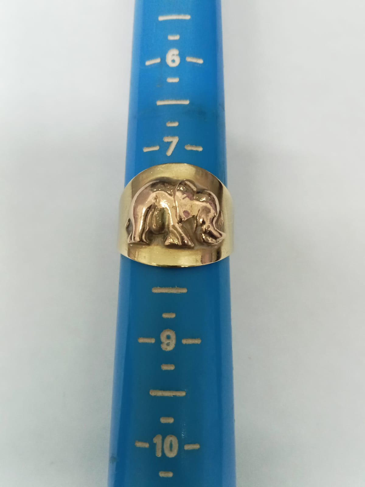 Anillo de Oro 14K con Diseño de Elefante 🐘✨