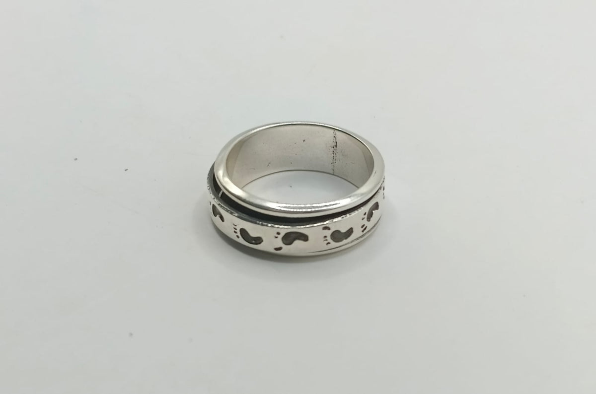 Anillo piesitos PLATA 925 peso 7.8gr