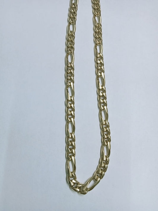 🔗 Cadena Fígaro en Oro 14k – Fuerza, Lujo y Estilo en una Sola Pieza 🔗