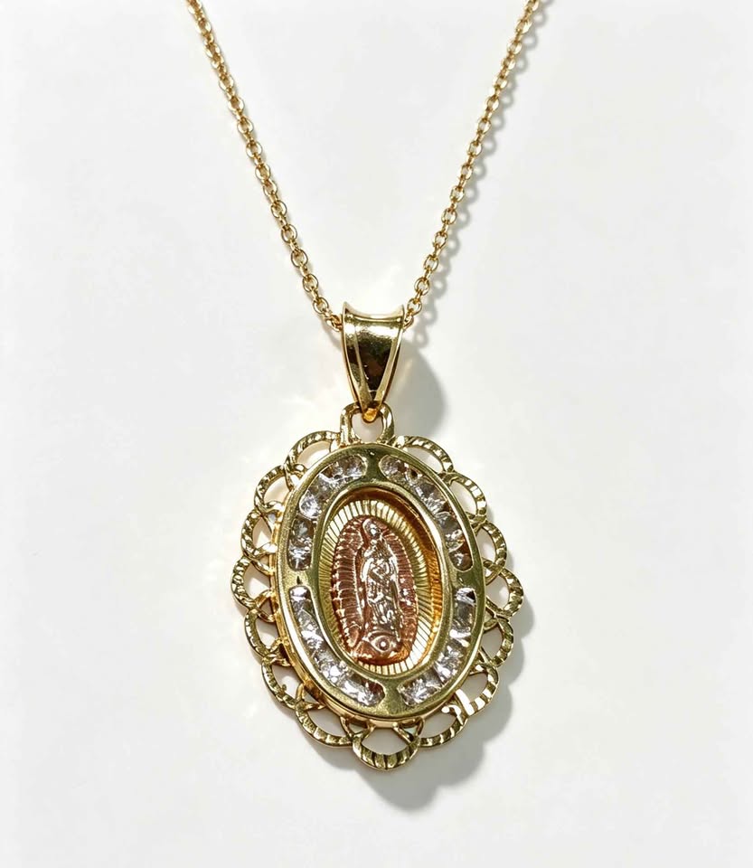 Oro dije religioso 10k 0.8g