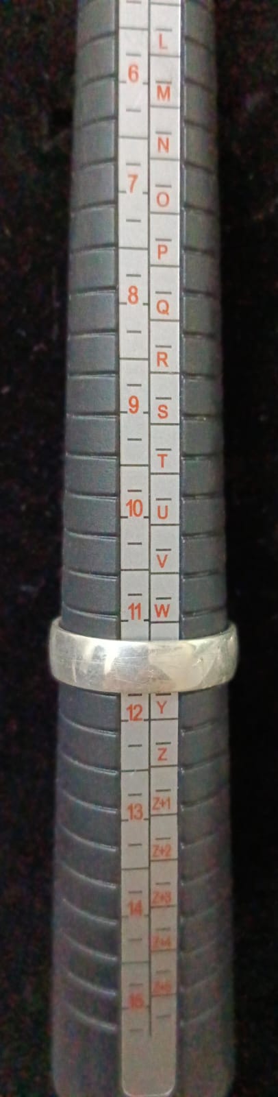 Argolla lisa de PLATA 925 peso 4.2gr, usado