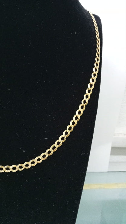 Cadena de oro 10k diseño 3*1 p.8 25 cm de largo