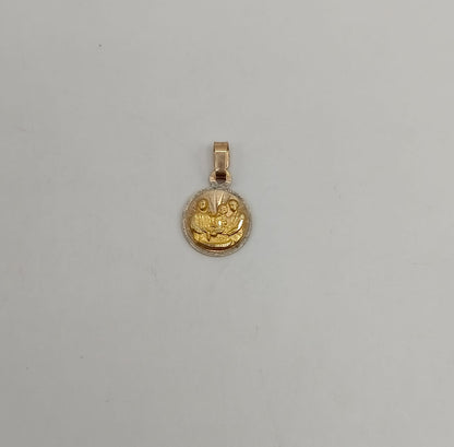 Medalla religiosa oro 10K peso 1gr, usado