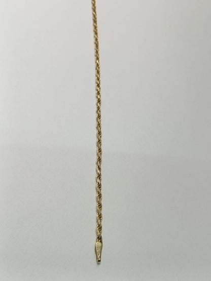 Pulsera de Oro 14K Diseño Tejido Torzal