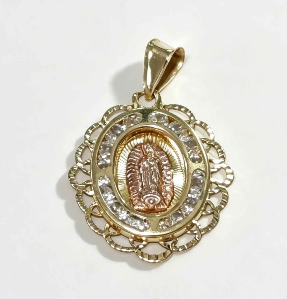Oro dije religioso 10k 0.8g
