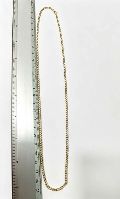 Oro cadena tejido cubano 10k 3.4g