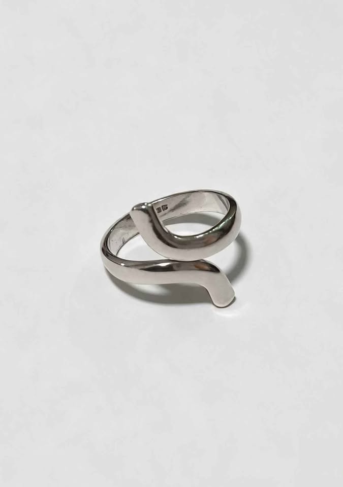 Plata anillo espiral .925 4.1g