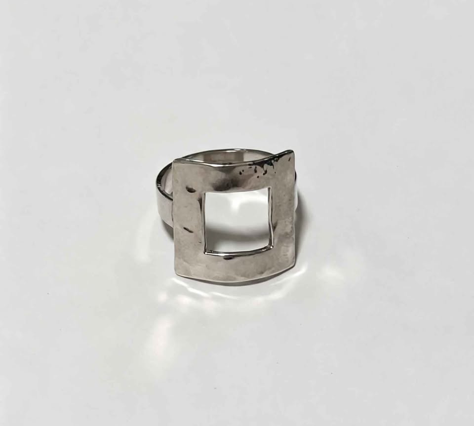 Plata anillo curvo .925 3.2g