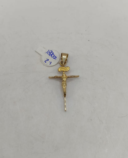 Dije de cruz ORO 10k peso 1.2gr, usado