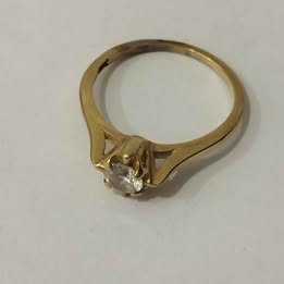 Anillo💍 10k con piedra💎#12 /1.9G