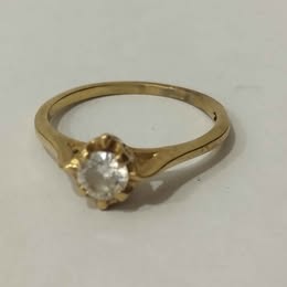 Anillo💍 10k con piedra💎#12 /1.9G