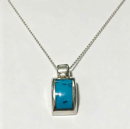 Plata Dije sintético azul .925 4.9g