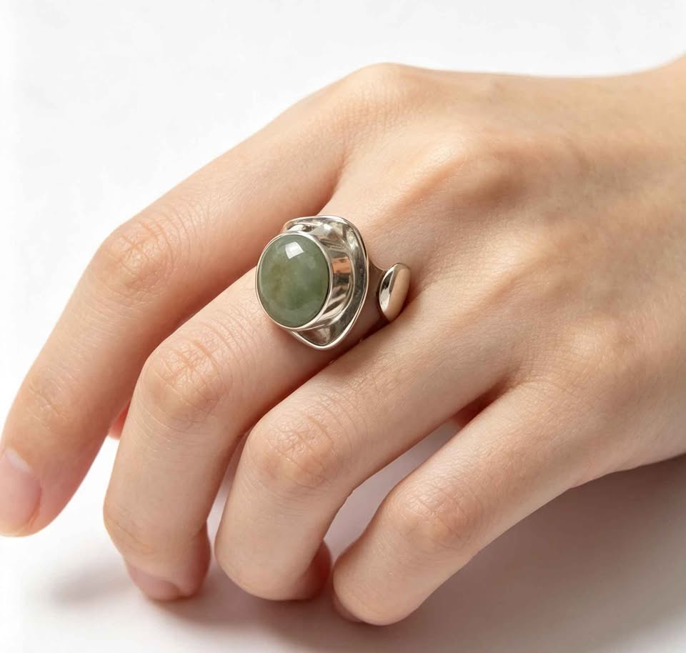 Plata anillo sintético .925 6.7g