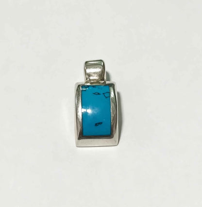 Plata Dije sintético azul .925 4.9g