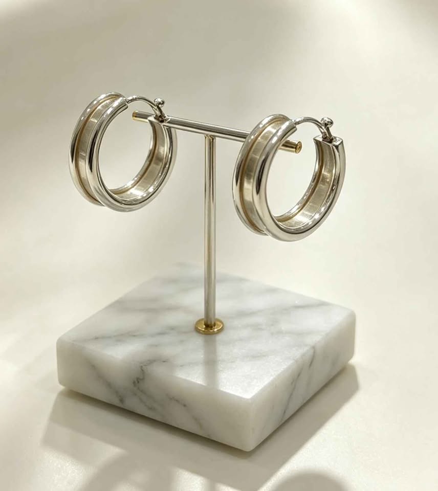 Plata arracadas .925 4.1g