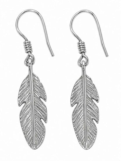 Plata aretes de hojas .925 3.6g