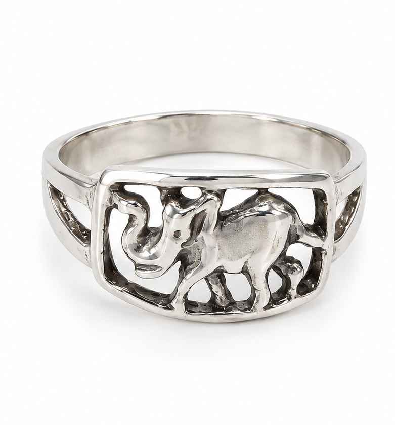 Plata anillo cuadrado hueco .925 3g
